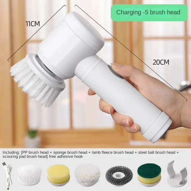 Multi-functional Wireless electrical cleaning brush for bathroom and kitchen and many more.